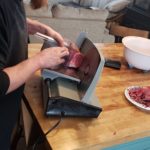 Slicing the beef